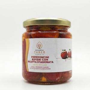 Peperoncini Ripieni con Ricotta Stagionata  ( Peso 280gr)